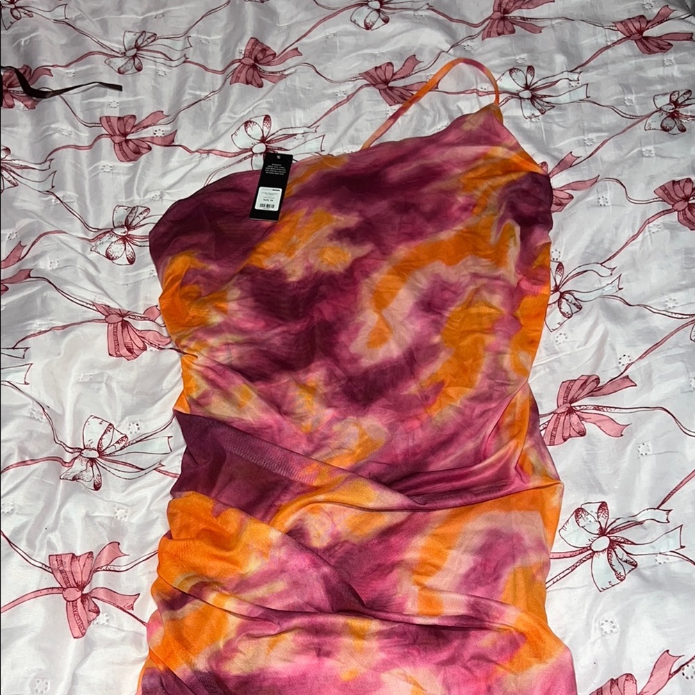 Vibrant Tie-Dye Dress